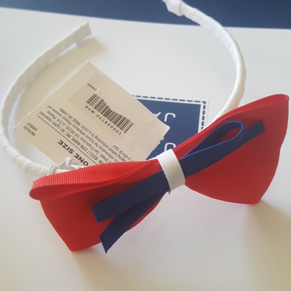 Janie and jack NWT Patriotic headband Flag 4thJuly